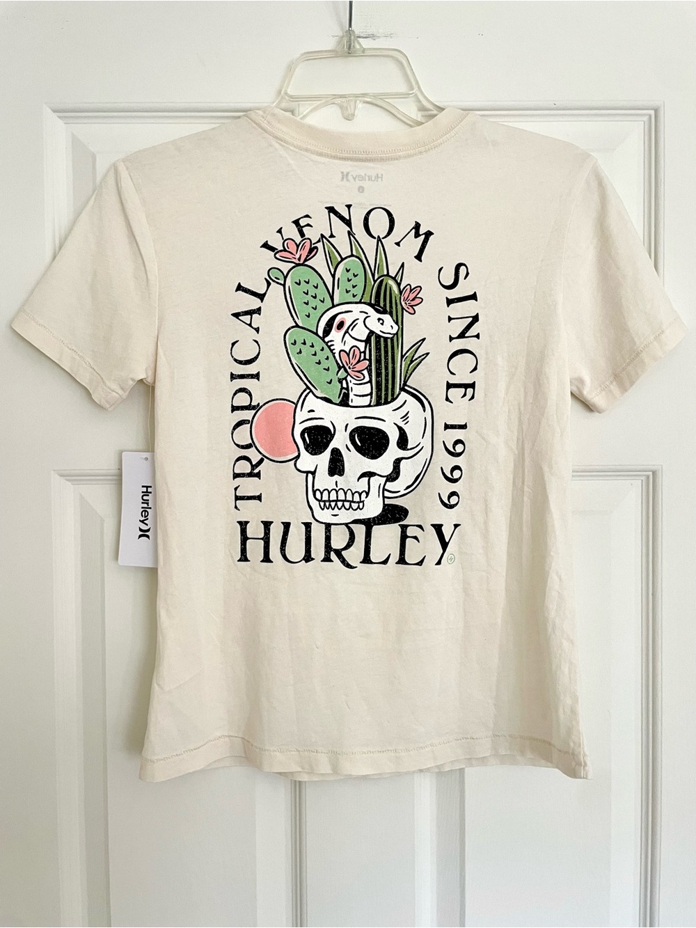 Hurley Tropical Skull & Cactus Graphic Tee